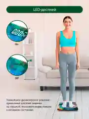 Бирюзовый весы напольные электронные с термометром MARTA MT-SC3601 индикатор температуры/ вихрь