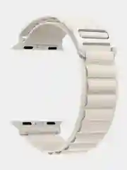 Светло-бежевый ремешок для смарт-часов Apple Watch Alpine Loop "Альпийская петля", нейлоновый, 42-49 мм