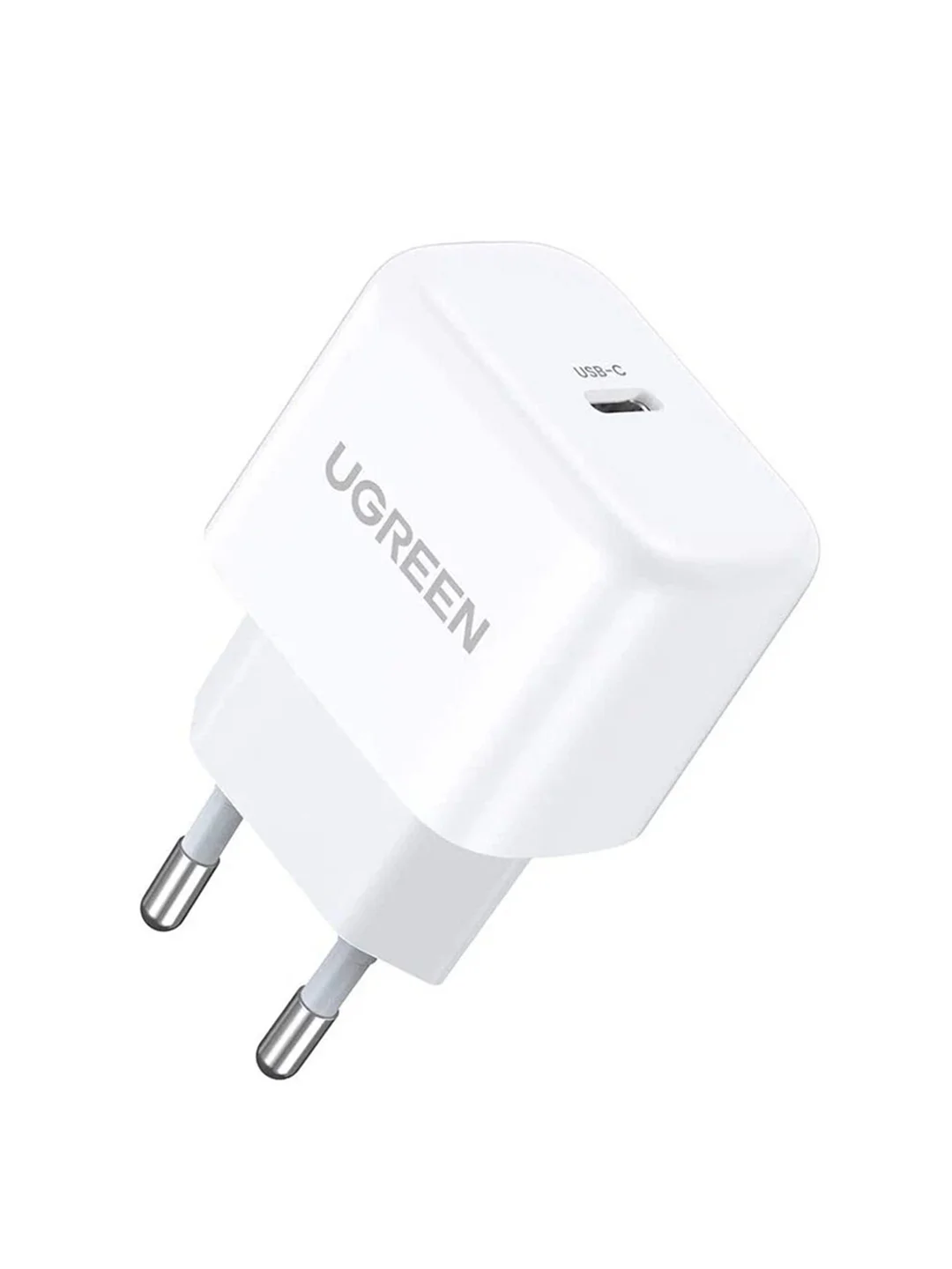 Белый зарядное устройство UGREEN CD241 (10220) Mini USB-C 20W PD Fast Charger. Цвет: белый