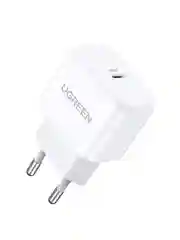 Белый зарядное устройство UGREEN CD241 (10220) Mini USB-C 20W PD Fast Charger. Цвет: белый