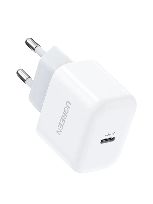 Зарядное устройство UGREEN CD241 (10220) Mini USB-C 20W PD Fast Charger. Цвет: белый