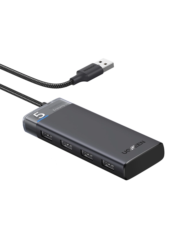Хаб UGREEN CM653 (15548) 4-Port USB-A Hub. Цвет: черный