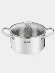 Серебряный кастрюля 3.1 л Tefal Cook Eat B9214474 с крышкой 20 см