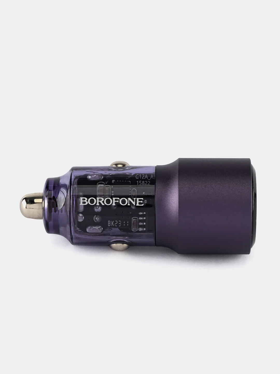 Фиолетовый автомобильное зарядное устройство Borofone BZ20A, 65W и 18W