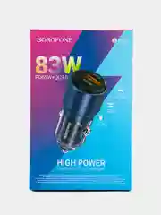 Фиолетовый автомобильное зарядное устройство Borofone BZ20A, 65W и 18W