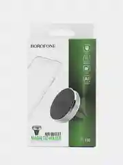 Серебряный автомобильный магнитный держатель для телефона Borofone BH8