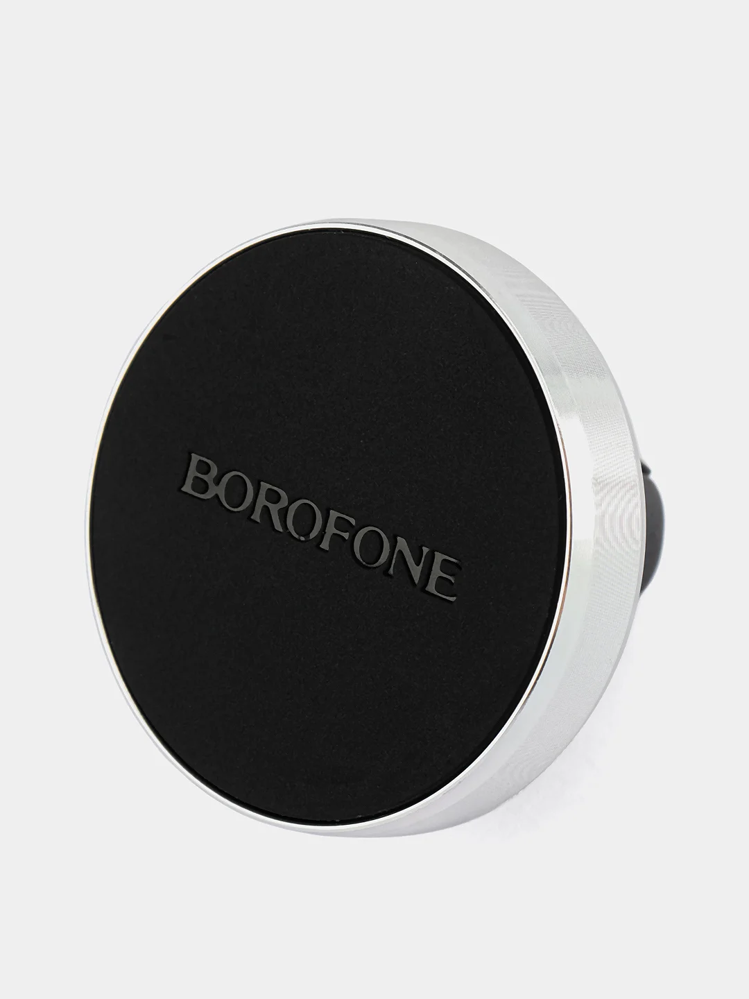 Серебряный автомобильный магнитный держатель для телефона Borofone BH8