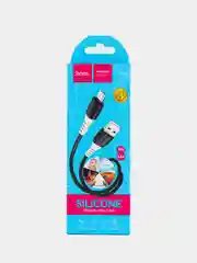 Черный micro USB кабель для зарядки телефона Android / быстрая зарядка 2.4A / силикон, термостойкий