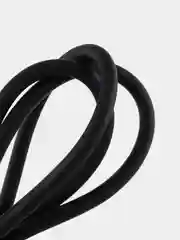 Черный micro USB кабель для зарядки телефона Android / быстрая зарядка 2.4A / силикон, термостойкий