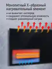 Черный конвекторный обогреватель STINGRAY ST-CH1028A настенный/ с LED дисплеем/ 1000 Вт