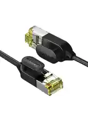 Черный кабель UGREEN NW149 (80418) CAT7 Shielded Round Fine Cable Modular Plugs. Длина: 3м.