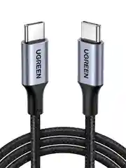 Черный кабель UGREEN US316 (70429) USB-C 2.0  to USB-C 2.0 5A Data Cable. Длина 2 м. Цвет: черный