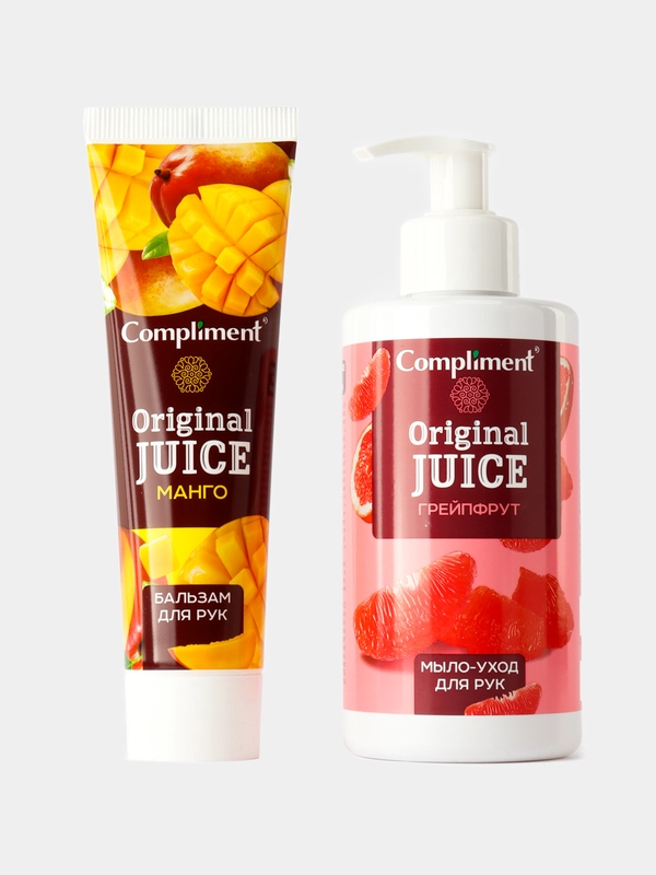 Compliment Подарочный набор №1491 Original Juice(Мыло для рук 320мл+Бальзам для рук 100мл)
