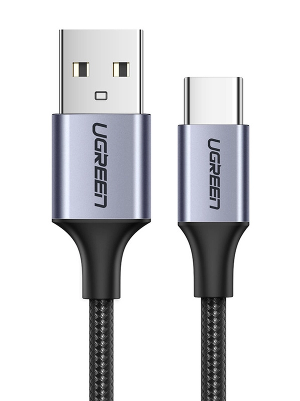 Кабель UGREEN US288 (60133) USB-A 2.0 to USB-C Cable Nickel Plating Aluminum Braid.