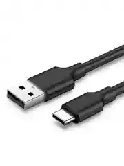 Черный кабель UGREEN US287 (60115) USB 2.0 to USB-C Cable Nickel Plating. Длина: 0,5 м.