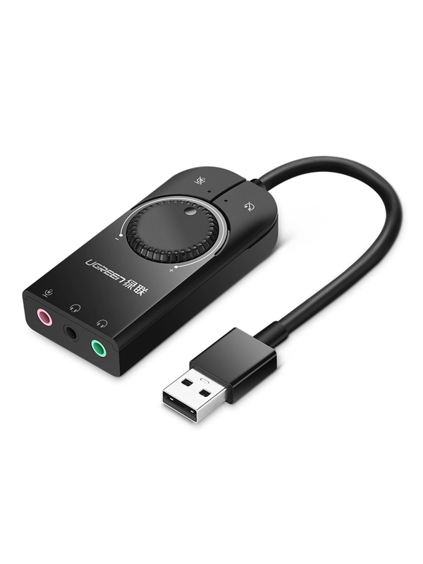 Внешняя стерео звуковая карта UGREEN CM129 (50599) USB External Stereo Sound Adapter.