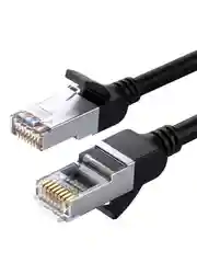 Черный кабель сетевой плоский UGREEN NW101 (50186) Cat 6 U/UTP Pure Copper Ethernet Flat Cable.