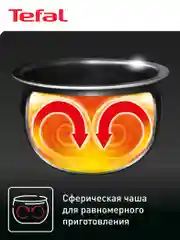Черный мультиварка Tefal RK745832 со сферической чашей
