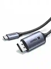 Серый кабель UGREEN CM556 (25839) USB-C to DisplayPort 8K Cable. Длина: 3м. Цвет: серый