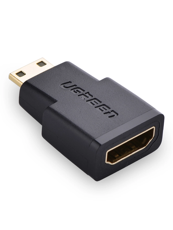 Адаптер UGREEN (20101) Mini HDMI Male to HDMI Female Adapter. Цвет: черный