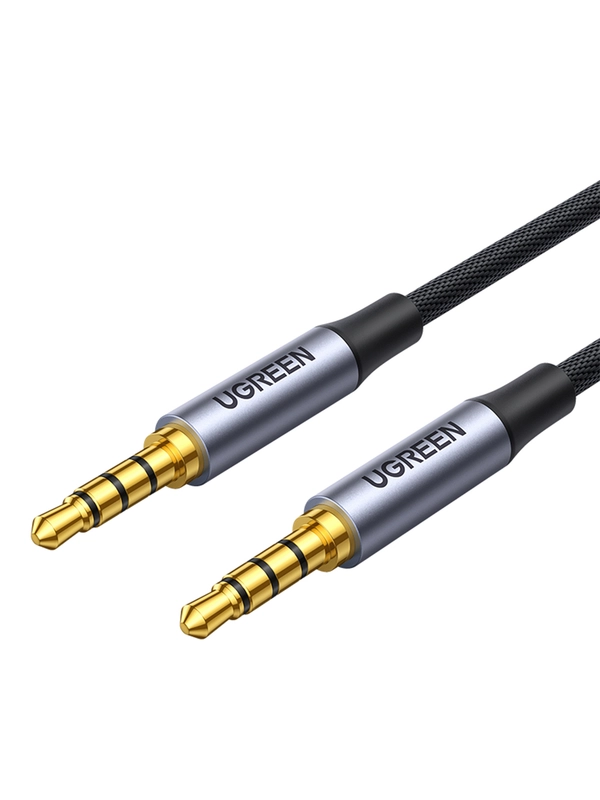 Кабель UGREEN AV183 (20497) 3.5mm Male to Male 4-Pole Microphone Audio Cable. Длина: 1,5м.
