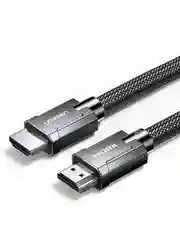 Серый кабель UGREEN HD135 (70319) 8K HDMI 2.1 Male To Male Cable в оплетке. Длина 1 м.