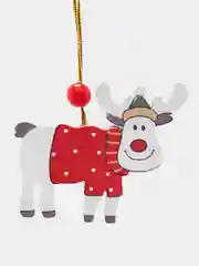 Разноцветный деревянные елочные игрушки, украшения для Нового Года