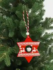 Красный деревянные елочные игрушки, украшения для Нового Года