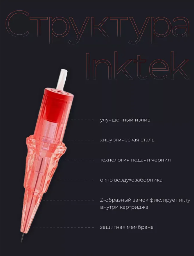 Картриджи для татуажа Defender (Дефендер) InkTek,   20 штук