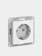 ATLASDESIGN РОЗЕТКА с заземлением, 16А, механизм, БЕЛЫЙ ATN000143