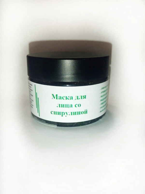 Маска для лица со спирулиной, 100 грамм