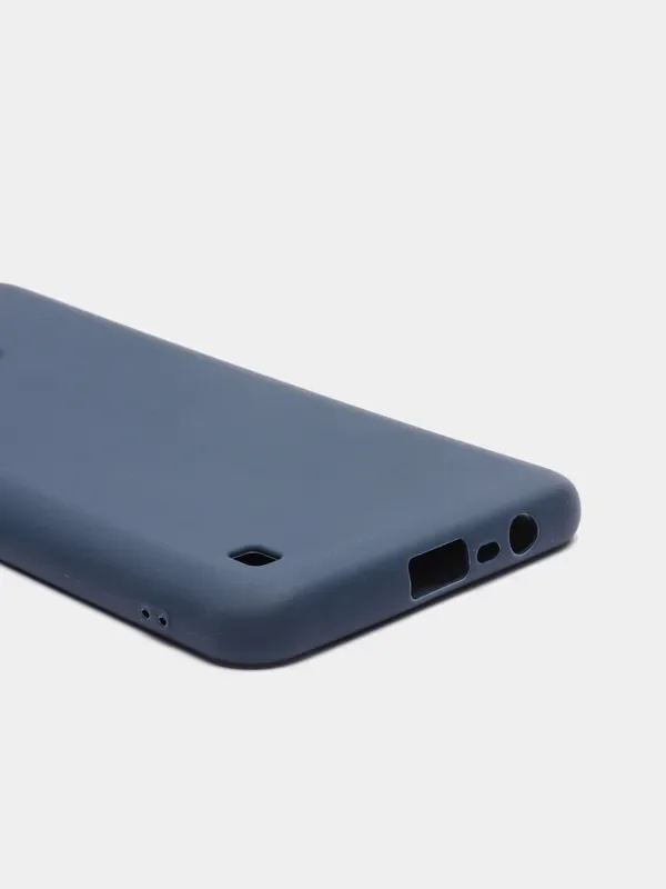 Синий чехол для Realme C21 силиконовый (Реалми С21)