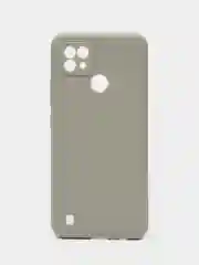 Серый чехол для Realme C21 силиконовый (Реалми С21)