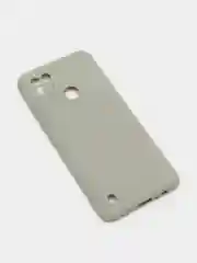 Серый чехол для Realme C21 силиконовый (Реалми С21)