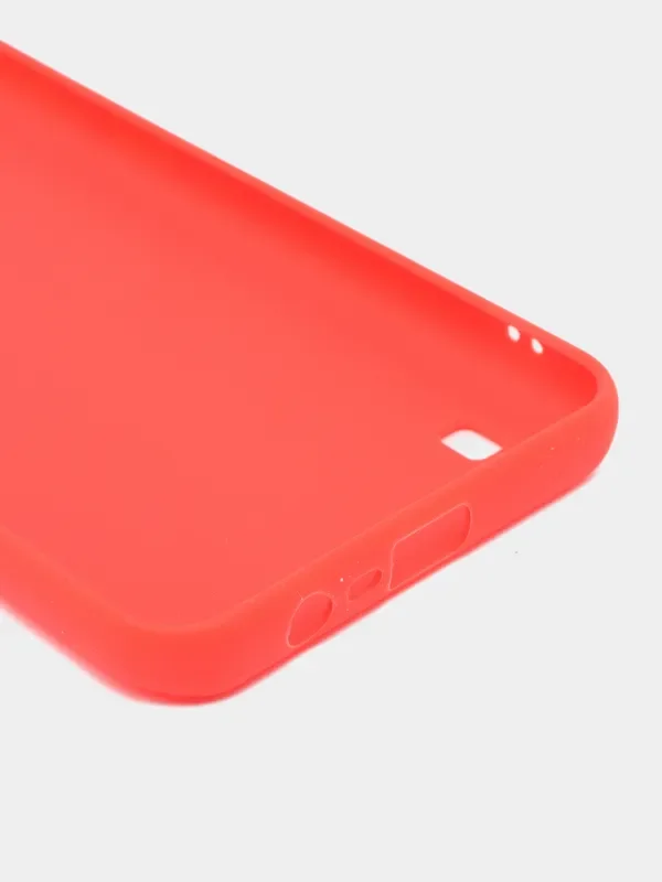 Красный чехол для Realme C21 силиконовый (Реалми С21)
