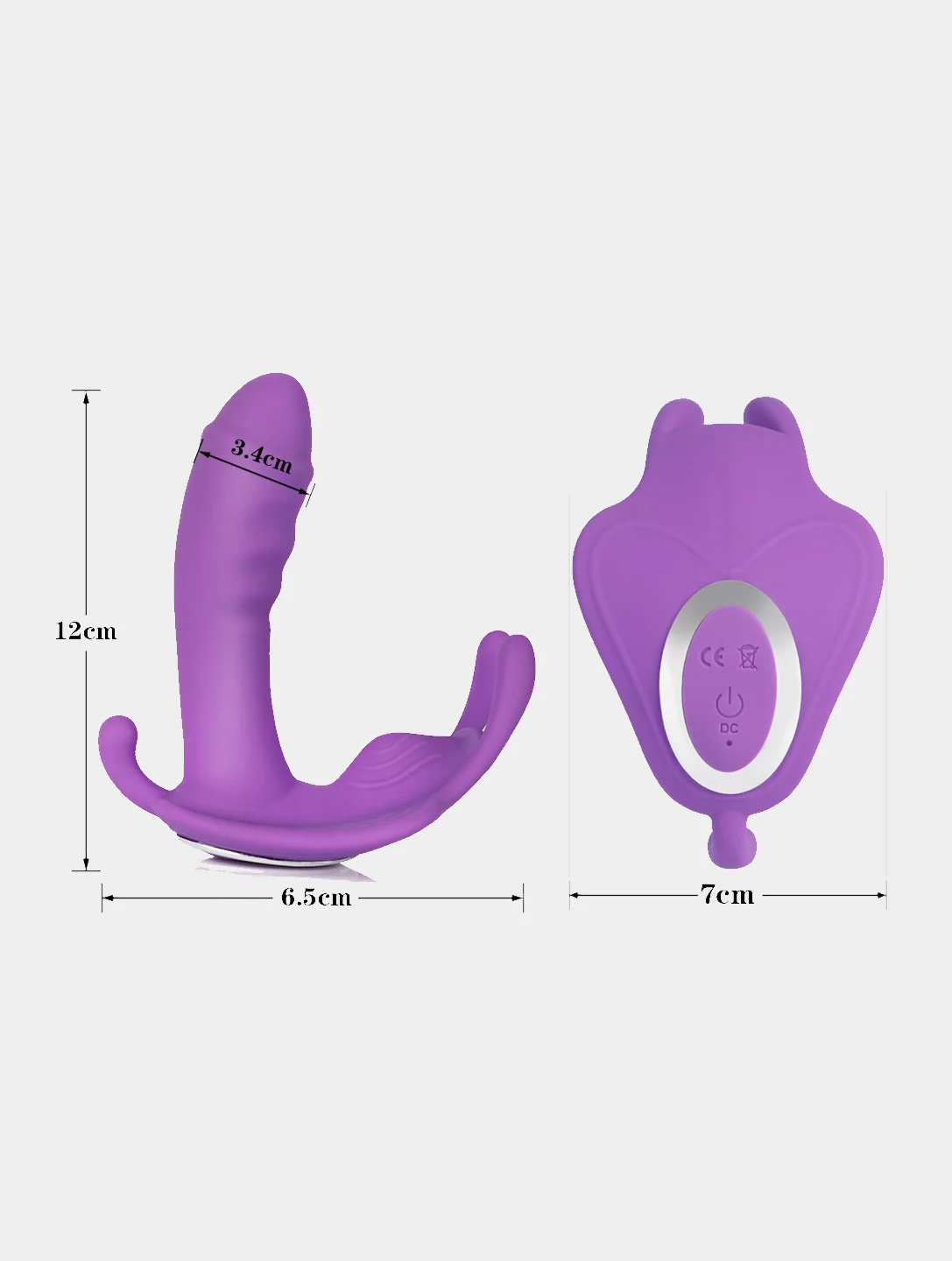 Аметистовый вибратор NV TOYS  12 см