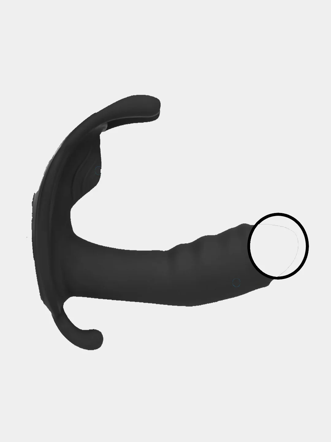 Черный вибратор NV TOYS  12 см