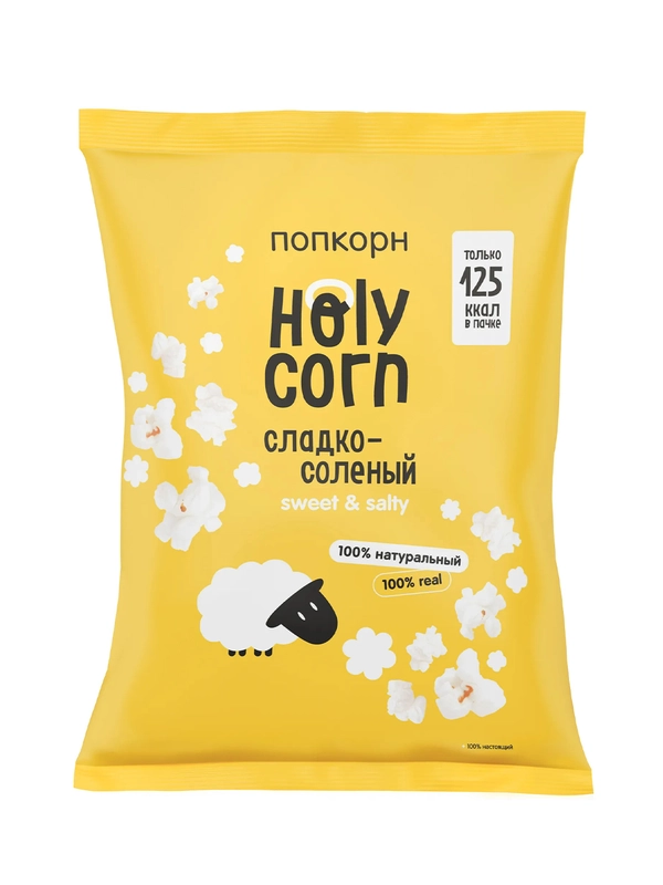 Попкорн Holy Corn Кукуруза воздушная, Сладко-соленая, 30 г