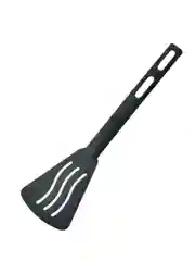 Лопатка кулинарная с прорезями нейлон, Черная кухонная лопатка