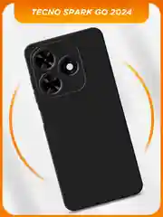 Черный чехол на Tecno Spark Go 2024/20C / Текно Спарк Го 2024/20C черный, с принтом