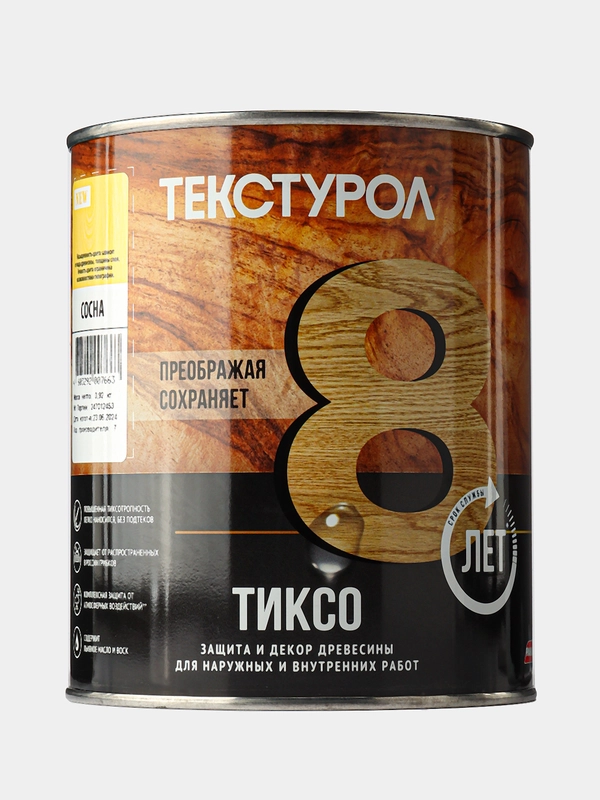 Текстурол тиксо, деревозащитное средство, Сосна, 1 л