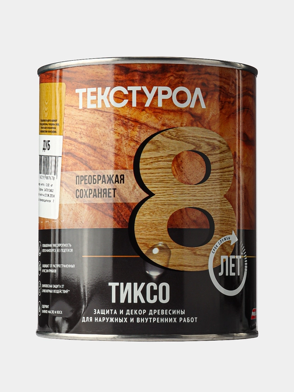 Текстурол тиксо, деревозащитное средство, Дуб, 1 л