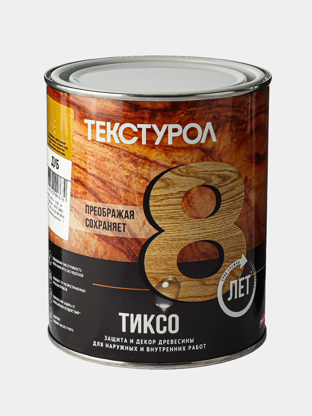 Текстурол тиксо, деревозащитное средство, Дуб, 1 л