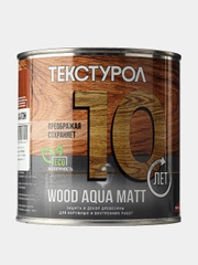 Текстурол WOOD AQUA MATT, защитно-декоративное средство на водной основе, Махагон, 0,8 л