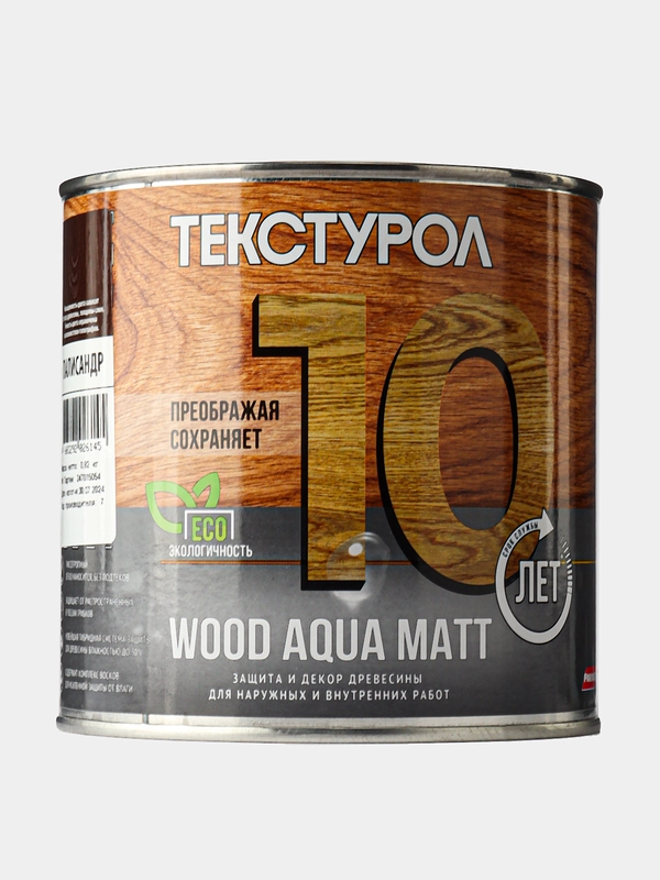 Текстурол WOOD AQUA MATT, защитно-декоративное средство на водной основе, Палисандр, 0,8 л