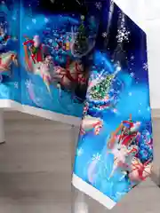 Лазурный скатерть  новогодняя одноразовая