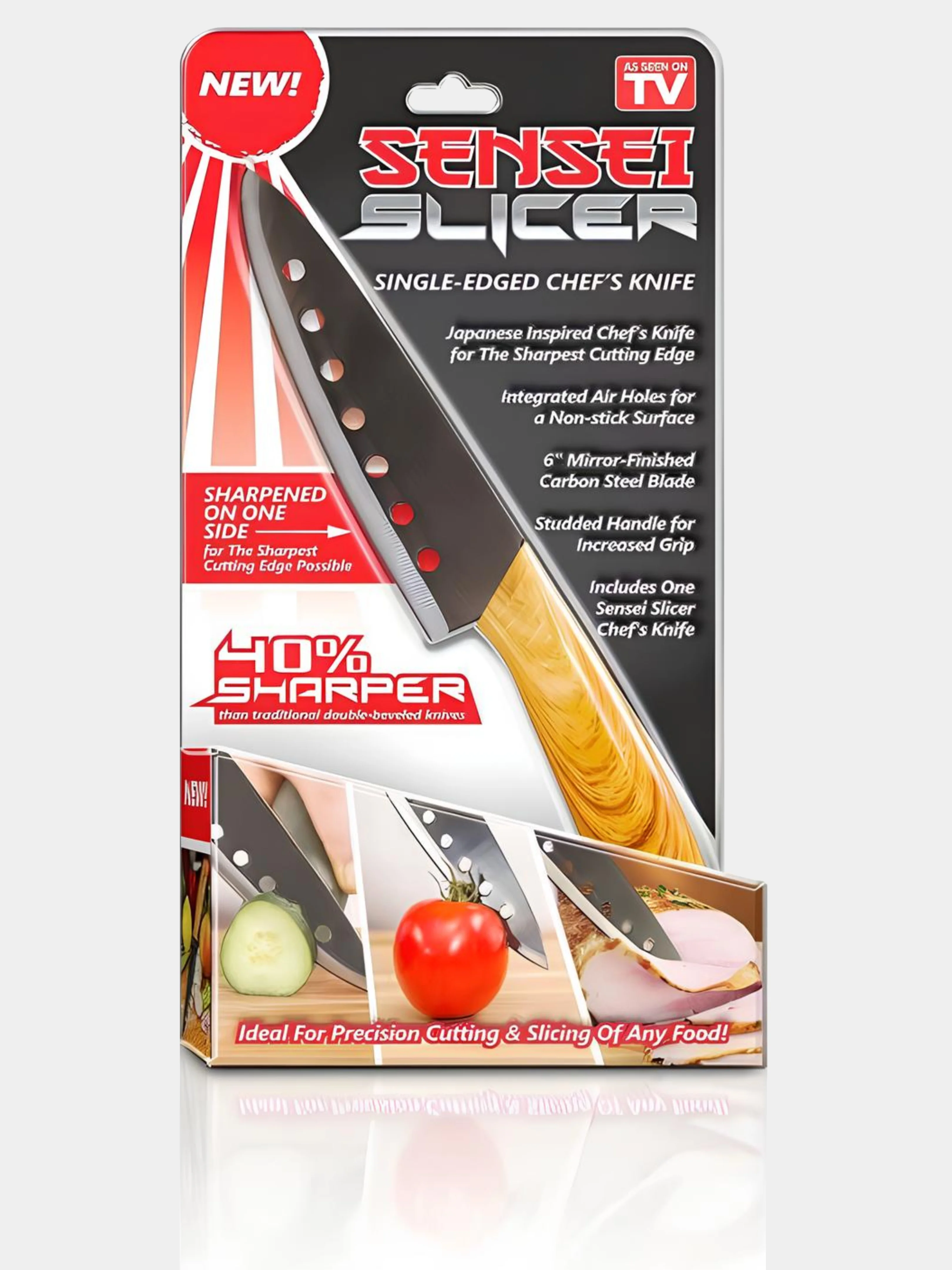 Нож для нарезки SENSEI SLICER Single-Edged Chef Knife