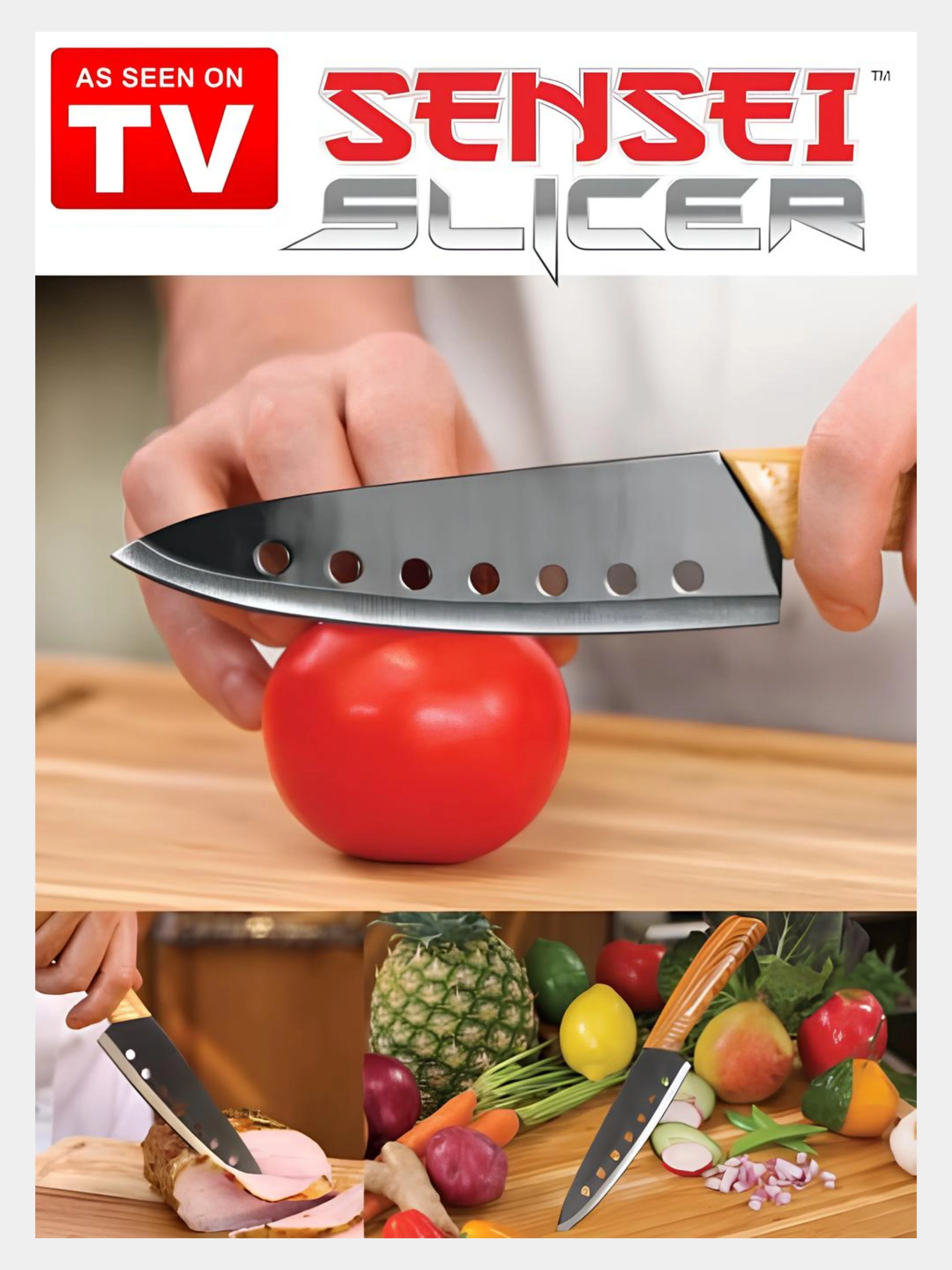 Нож для нарезки SENSEI SLICER Single-Edged Chef Knife