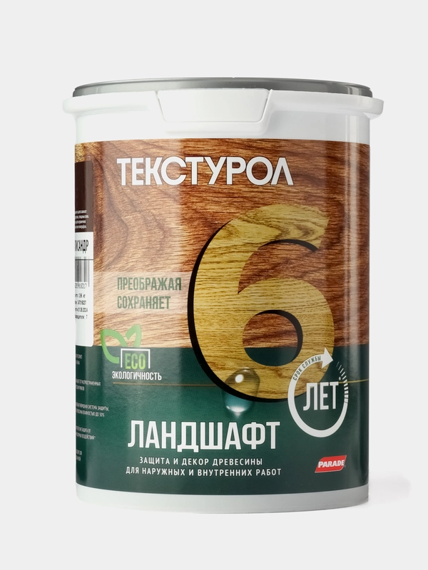 Текстурол Ландшафт, защитно-декоративное средство на водной основе, Палисандр, 0,9 л