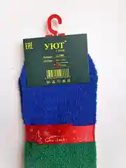 Зеленый носки женские теплые новогодние яркие